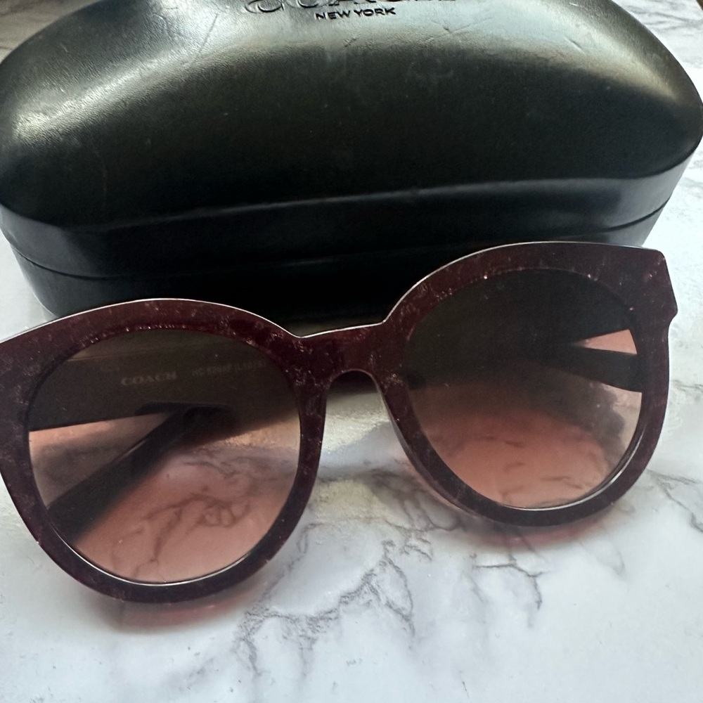 Coach Red Marble Sunglasses